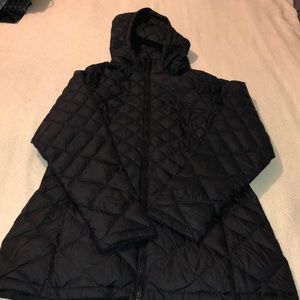 The North Face bubble feather long coat!